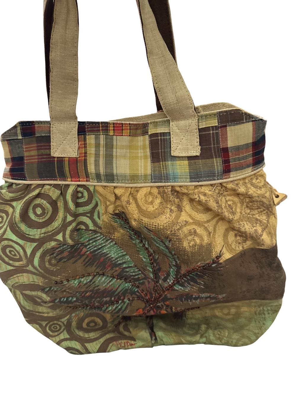 Paul Brent tote bag zipper top canvas tote